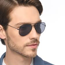Flat black aviator sunglasses sales