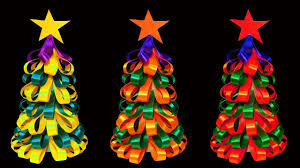 Download How To Make A Beautiful And Colorful Ribbon Christmas Tree Christmas Crafts Hd Youtube PSD Mockup Templates