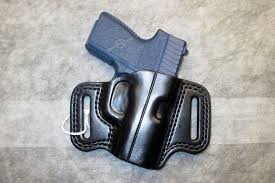 Kahr Pm9 Cm9 Owb Pancake Holster Black Leather Right Hand