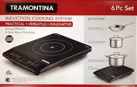 Amazon Com Tramontina 6 Piece Portable Cooktop Induction Cooking System Home Kitchen