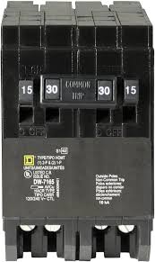 This breaker is compatible with homeline load centers and csed devices. Square D 2 15 Amp Single Pole 1 30 Amp 2 Pole Quad Tandem Circuit Breaker