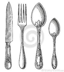 Vintage Silverware Knife Fork And Spoon Vintage Silverware Kitchen Knife Sharpening Vintage Forks