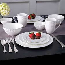 No matter what style you envision for your table, the dinnerware section at bed bath & beyond easily makes your vision a reality. Mikasa Trellis 36 Piece Bone China Dinnerware Set China Dinnerware Sets Bone China Dinnerware Dinnerware
