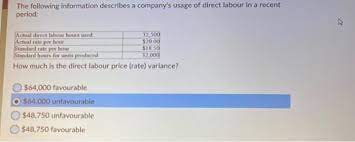 32,004 per year = $16.00 per hour: Solved The Following Information Describes A Company S Us Chegg Com