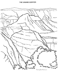 Click on the coloring page to open in a new window and print. Grand Canyon Coloring Pages 019