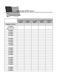 After voting, when all the ballot papers have been collected, the count begins. Popular Vote Tally Template Education World