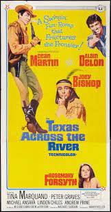 With dean martin, alain delon, rosemary forsyth, joey bishop. Texas Across The River Amp Others Lot Universal 1966 Lot 50496 Heritage Auctions Old Movie Posters Texas Movie Western Movies