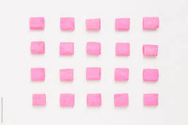 Check spelling or type a new query. Rows Of Pink Bubble Gum On White Background By David Smart