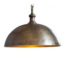 Antique 1910 clambroth glass shade brass pendant drugstore ceiling light fixture. Industrial Style Dome Pendant Light In Brass Finish At Destination Lighting Industrial Style Pendant Lights Brass Pendant Light Dome Pendant Lighting