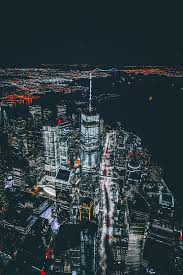 Gorgeous & stunning photos for your screen. Cityscape During Night Time Painting Skyscrapers Night City New York Hd Wallpaper Wallpaperbetter