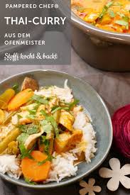 Thai Curry Aus Dem Ofenmeister Von Pampered Chef Curry Asiatische Rezepte Thailandische Gerichte