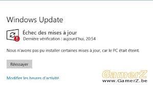 Vous n'avez pas pu résoudre notre problème, c'est pourquoi on s'en va. Echec De Maj Windows Update