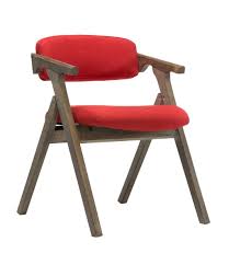 Lpzstool Retro Solid Wood Dining Chair Folding Chair With Backrest And Armrest Armchair As Desk Chair Padded Stoo Solid Wood Dining Chairs Chair Lounge Seating