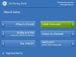 Novy Design Bankomatu Ge Money Bank Obrazovka Hlavni Menu Kiosk Design Website Design Kiosk