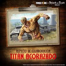 Protegido estos por unos muros que miden al rededor de 50 metros de altura, tres veces mas grande que los titanes más. Free Fire X Attack On Titan Ya Disponible Pandaancha Mx
