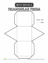 Here you can explore hq triangular prism transparent illustrations, icons and clipart with filter setting like size, type, color etc. Triangular Prism Worksheet Education Com Triangular Prism Math Models Triangular