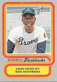 2019 Topps Heritage HANK AARON Baseball Flashbacks