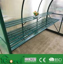 I will likely build the shelving structure into the building frame using the same angle pieces in 6'x 2' segments. China Greenhouse Staging Shelving With Pvc Aluminium G Alu G Pvc Staging Photos Pictures Made In China Com