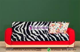 Lastikli Koltuk Ortusu Siyah Beyaz Zebra