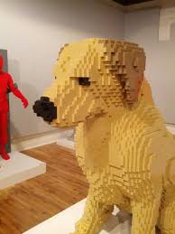 Dog Made Out Of Legos At The Art Of The Brick Exhibit At The Pensacola Museum Of Art