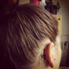 Love Behind Ear Tattoo Tattoo Behind Ear Tattoos Behind Ear Tattoos