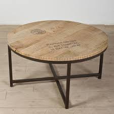 Abbey Round Wood Coffee Table With Black Steel Frame Coffee Table Round Wood Coffee Table Round Coffee Table