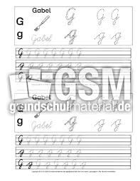 Sas Ubungen G Ubungen Sas Schreiblehrgange Deutsch Klasse 1 Grundschulmaterial De