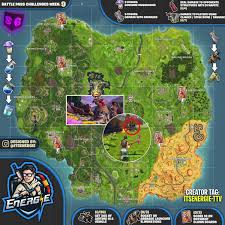 Season 6 Week 9 Fortnite Challenges Cheat Sheet Map The Ninth Week Of Season 6 Is Already Here And After This Week Therell Only Be Fortnite Challenges Seasons