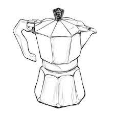 moka pot brew guide devocion coffee doodle coffee illustration coffee drawing