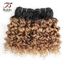 Get the best deals on dark brown wavy weft hair extensions for your home salon or home spa. Bobbi Collection T 1b 27 Ombre Honey Blonde Dark Brown Brazilian Water Wave Hair Weave Bundles Remy Human Hair Extension Hair Weaves Aliexpress