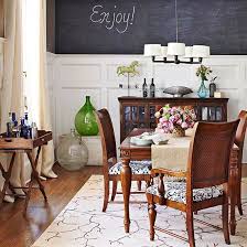 The dining room offers a perfect backdrop for the bespoke gallery wall. Trend To Love Dining Room Chalkboard Walls Liz Marie Blog