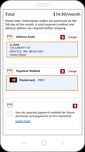 The card details on this page have not been reviewed or provided by the card issuer. Payment Widgets Amazon Pay