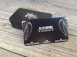 Nbeads 96 pcs metal business card, 8 colors 8.6x5.4cm aluminum blanks name card laser engraved business card for house office customer diy gift cards 4.5 out of 5 stars 41 $17.99 $ 17. Black Metal Business Cards Made From Aluminum In 5mm Or 1 27mm