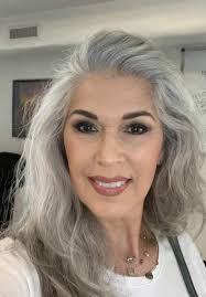Embracing natural silver hair at 55