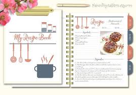 Stylish Printable Recipe Book Coral And Navy Binder Blank Etsy In 2021 Recipe Book Design Recipe Book Diy Homemade Recipe Books