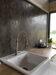 Kuchenwand Gestaltet Mit Einer Spachteltechnik Stucco Pompeji Lichtleiste Als Abschluss Kuchenwand Stucco Pompeji Wandgestaltung