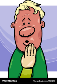 Shy Blushing Man Cartoon Royalty Free ...