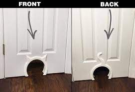 The Kitty Pass A Kitty Shaped Cat Door Pass Cat Door Diy Cat Door Diy Door