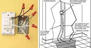 Wiring An Electric Floor Heating System Floor Heating Systems Heating Systems Thermostat Installation