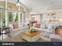 beautiful living room kitchen dining