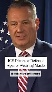 @ourthoughtsourfeelings 🚨 ICE Director Defends Masked Agents Amid Backlash  in Massachusetts 🇺🇸, During a tense press conference in Boston’s federal  courthouse, ICE Acting Director Todd Lyons ...