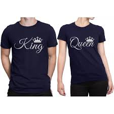 King And Queen Grab This Royale Looking Design On Equally Royale 100 Cotton T Shirts Whether It Is Dressing Up For A Gene Tshirt Set Half Sleeves Mens Tops