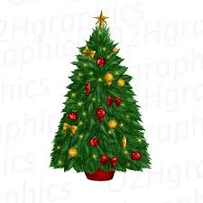 Decorated Christmas Tree Clipart Sublimation Design Watercolor Drawing Green Pine Tree Clipart Holiday Clipart Png I 365 Art Christmas Tree Decorations Christmas Tree Clipart Christmas Tree Drawing