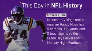 Maybe you would like to learn more about one of these? Vikings Rookie Randy Moss Torches Packers On Mnf This Day In Nfl History 10 5 98 Youtube