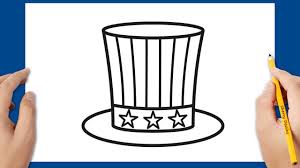 Ajouter un cône tronqué sur le dessus du cercle. Comment Dessiner Un Chapeau Haut De Forme Americaine Etape Par Etape Youtube