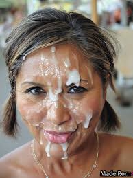 Porn image of babe bimbo short hair cumshot close up facial orgasm created  by AI