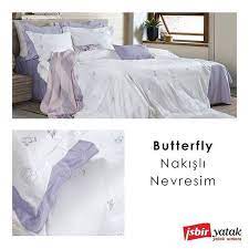 ucus ucus kelebekler ve kir cicekleri butterfly nevresim takimi ile bahar esintilerini yatak odanizda hissedin is yatak nevresi m takimi mobilya