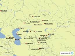 In den endlos erscheinenden weiten kasachstans können besucher einen angenehmen gegensatz im vergleich zu den überfüllten städten der westlichen welt erleben. Stepmap Kasachstan 4 Landkarte Fur Deutschland