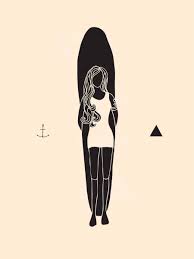 Surfer Girl Surf Art Illustration By Lizzy Artwork Surf Art Surfer Art Surf Drawing