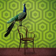 hexagono wallpaper light green by tres tintas retro wallpaper modern wallpaper wallpaper